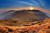 View from Bystra Peak at sunrise, Tatra National Park, Slovakia, Europe