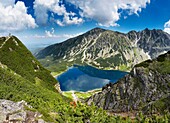 Black Pond in Gasienicowa Valley, Tatra National Park, Poland, Europe