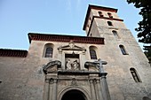 Catholic Church facade of the city of Granada, Andalusia, Spain