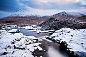 Sgurr Mhairi - Glamaig and Red Cuillins in winter, Isle of Skye, Scotland