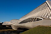 Bridge pavilion designed by Zaha Hadid, Zaragoza, Aragon, Spain