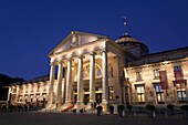 Kurhaus illuminated at night, Wiesbaden, Hesse, Germany