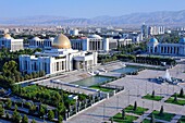 The Palace of Turkmenbashi in Independence Square, Ashgabat, Turkmenistan