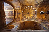 The gold mosaics of Saint Mark´s cathedral in Venice, Italy, Europe