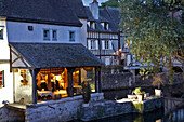 Restaurant The Moulin De Ponceau On The Banks Of The Eure In The Lower Town, Chartres, Eure-Et-Loir (28), France