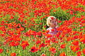 Little Girl In A Poppy Field