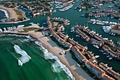 France, Var (83) Lakeside City and Port Grimaud marina, resort, (aerial photo)