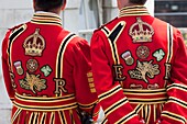 England,London,Tower of London,Beefeaters in State Dress