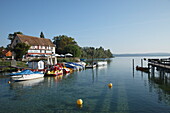 Restaurant Schloessli, Horn, Gaienhofen, Hoeri, Lake of Constance, Baden-Wurttemberg, Germany