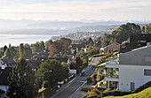 Blick auf den Zürichsee bei Zürich, Schweiz, Europa