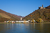 Burg Maus, bei St Goarshausen-Wellmich, Rhein, Rheinland-Pfalz, Deutschland