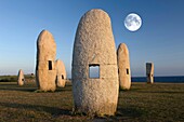 MEHIRS STANDING STONES MONUMENT PASEO DOS MENHIRES SCULPTURE PARK LA CORUNA GALICIA SPAIN