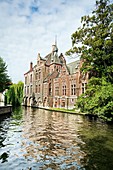 Canal, Brugge, Bruges, Flanders, Belgium.