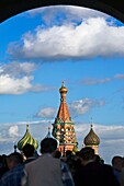 St  Basils cathedral, and Red Square  Moscow  Russia.