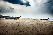 Fichermen, Kovalam Beach, Trivandrum, Thiruvananthapuram, Kerala, India.