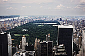 Aerial view of New York skyscrapers