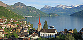 Switzerland, Canton Lucerne, Weggis. Switzerland, Canton Lucerne, Weggis