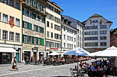 Switzerland, Canton Lucerne, Lucerne, Muhlenplatz. Switzerland, Canton Lucerne, Lucerne, Muhlenplatz