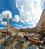 Siena, Sienna, Italy, Europe, Tuscany, Toscana, place, tower, rook, Piazza del Campo, Torre del Mangia, tourism, street cafe, Piazza del Campo,. Siena, Sienna, Italy, Europe, Tuscany, Toscana, place, tower, rook, Piazza del Campo, Torre del Mangia, touris