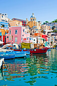 Marina Corricella, Bay of Naples, Marina Corricella, Bay of Naples, Procida Island, Bay of Naples, Campania, Italy. Marina Corricella, Bay of Naples, Marina Corricella, Bay of Naples, Procida Island, Bay of Naples, Campania, Italy