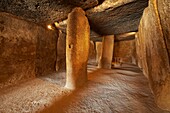 Dolmen of Menga, Menga megalithic dolmen, Antequera, Málaga province, Andalusia, Spain