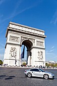 Arc de Triomphe, Place Charles-de-Gaulle, Axe historique, Paris, France, Europe