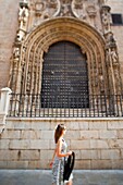 Downtown streets of Malaga and the Cathedral, Andalusia, Spain