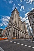 Manhattan Municipal Building at 1 Centre Street in Manhattan, New York City, United States of America  Designed by Cass Gilbert
