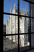 Duomo di Milano seen from Museo del Novecento, Milan, Italy