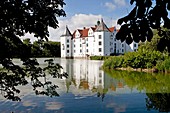 Gluecksburg Castle, important Renaissance castle in Gluecksburg, Schleswig-Holstein, Germany, Europe