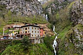 Aguasaliu cascade near the Gorge Beyos in South-West slope of the Picos de Europa