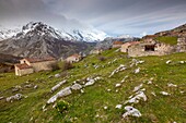 Invernales de La Caballa over Sotres, Picos de Europa, Asturian municipality of Cabrales, Spain