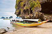 Thailand, James Bond Island, Phang Nga Bay, long tail boat