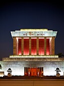 The Ho Chi Minh Mausoleum at early evening
