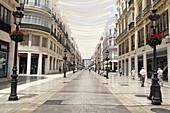 Popular shopping street Larios, Malaga, Andalucia, Spain