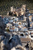 View from the Cañon de Bailon viewpoint, Zuheros, Cordoba, Andalucia, Spain