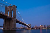 Brooklyn Bridge at twilight