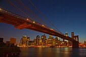 The Brooklyn Bridge and the Lower Manhattan Skyline