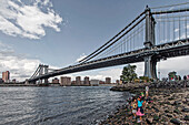 Dumbo, Brooklyn Bridge Park, Manhattan Skyline, Manhattan, New York City, New York, USA