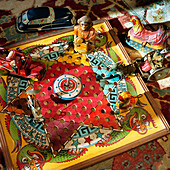 Chinese Checkerboard and Miniature Toys