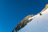 Aufstieg am Piz Roseg, Oberengadin, Graubünden, Schweiz