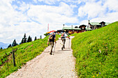Ascent to the Vorderkaiserfelden Hut, Inn Valley, Kaiserschuetzensteig, Kaiser Valley, Kufstein, Tirol, Austria