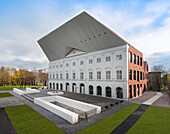 A new college building on the university campus of Tartu University, Modern architecture, Building exterior