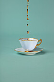 Tea Pouring Into Teacup