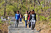 Young people near Nyaungshwe at Inle Lake, Myanmar, Burma, Asia