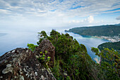 View from a caribbean peak, St. Lucia, Windward Islands, Lesser Antilles, Caribbean