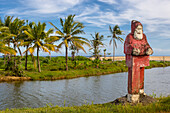 santa claus statue on a island, Madagascar, Africa