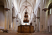 Mittelschiff der Riddagshausen, gotisches Gotteshaus, Zisterzienser, Braunschweig, Niedersachsen, Deutschland