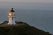 Lighthouse at Cape Reinga, Maori belief that the cape is where the spirits of the dead enter the underworld, most northerly point, Tasman Sea, North Island, New Zealand