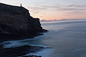 Taiaroa Head Leuchtturm,Abendrot,Taiaroa Head,Otago Halbinsel,Südinsel,Neuseeland